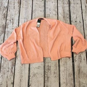 Cute NWT boho salmon medium cardigan